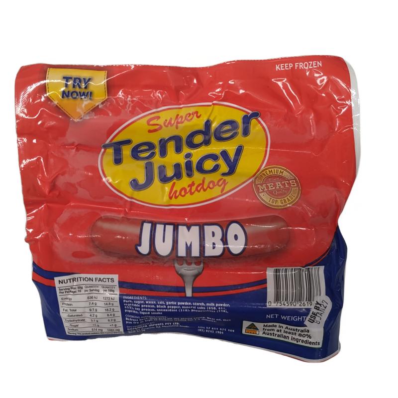 Tender Juicy Hotdog Regular  500g