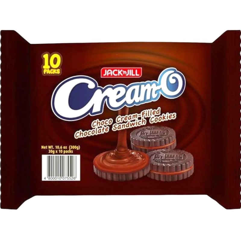 J&J Cream-O Choco Cream Filled 10Packs