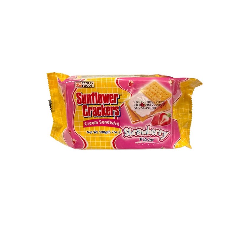 Sunflower Crackers Strawberry 190g