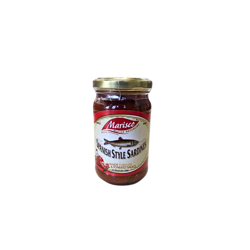 Marisco Spanish Sardines In Hot Corn Oil & Tomato Sauce 240g