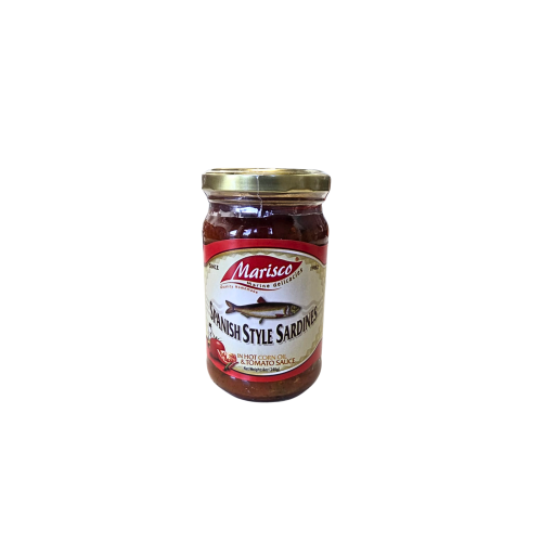 Marisco Spanish Sardines In Hot Corn Oil & Tomato Sauce 240g