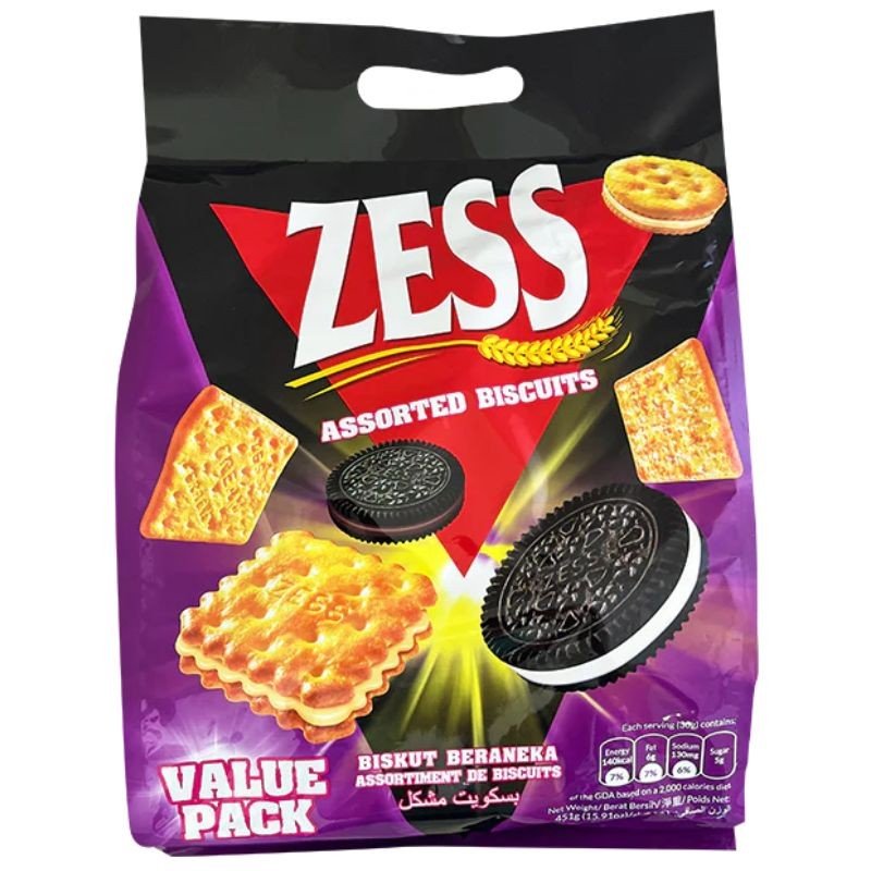 Zess Assorted Biscuit Value Pack 451g