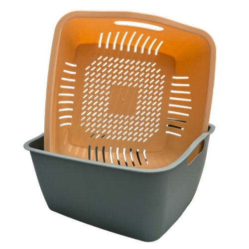 Square Basin with Strainer