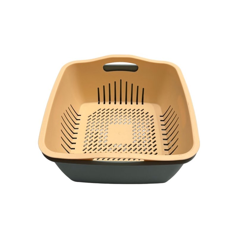 Square Basin with Strainer