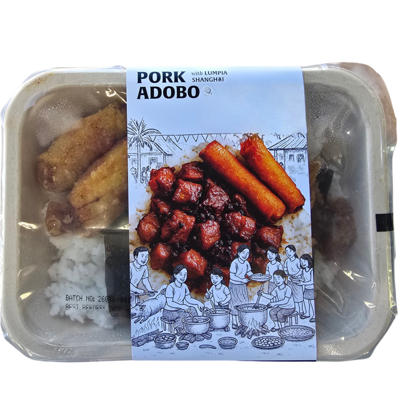 Pure Pak Pork Adobo with Lumpia