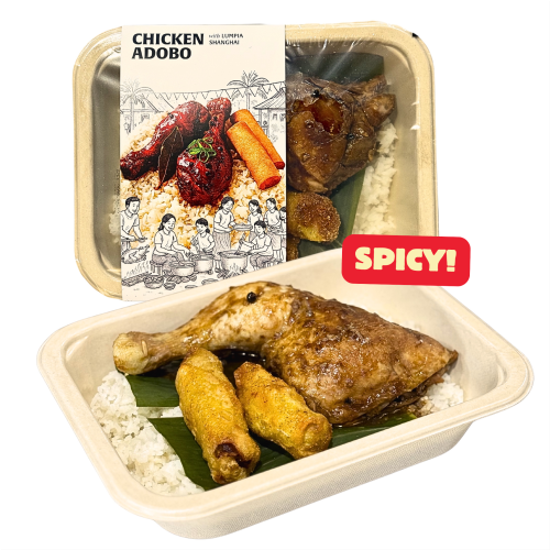 Pure Pak Spicy Chicken Adobo with Lumpia