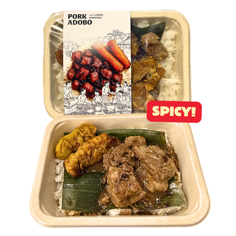Pure Pak Spicy Pork Adobo with Lumpia