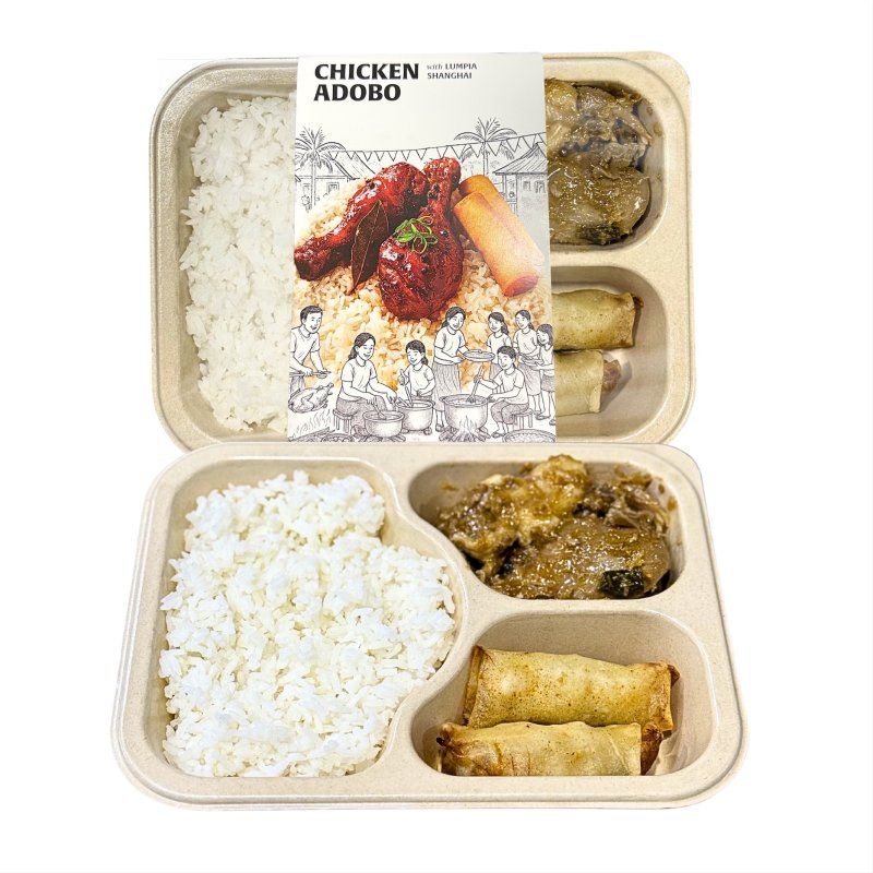 PurePak Chicken Adobo with Lumpia