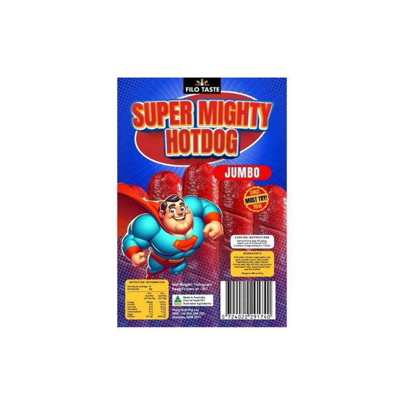 Super Mighty Hotdog 500g