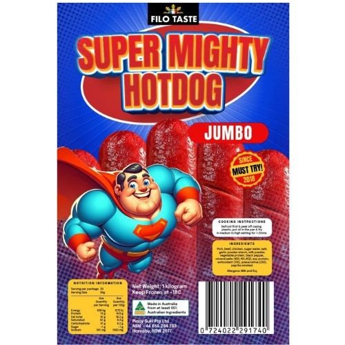 Super Mighty Hotdog 500g