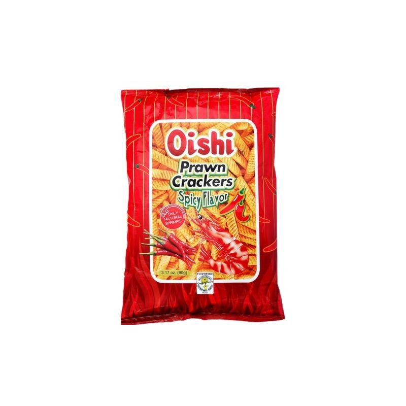 Oishi Prawn Crackers Spicy 90g