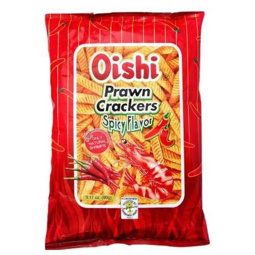Oishi Prawn Crackers Spicy 90g