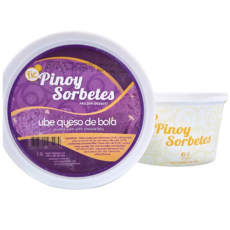 Pinoy Sorbetes Ube Queso De Bola 1.5L