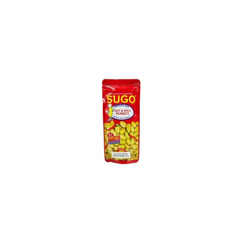Sugo Greaseless Hot & Spicy Peanuts 100g