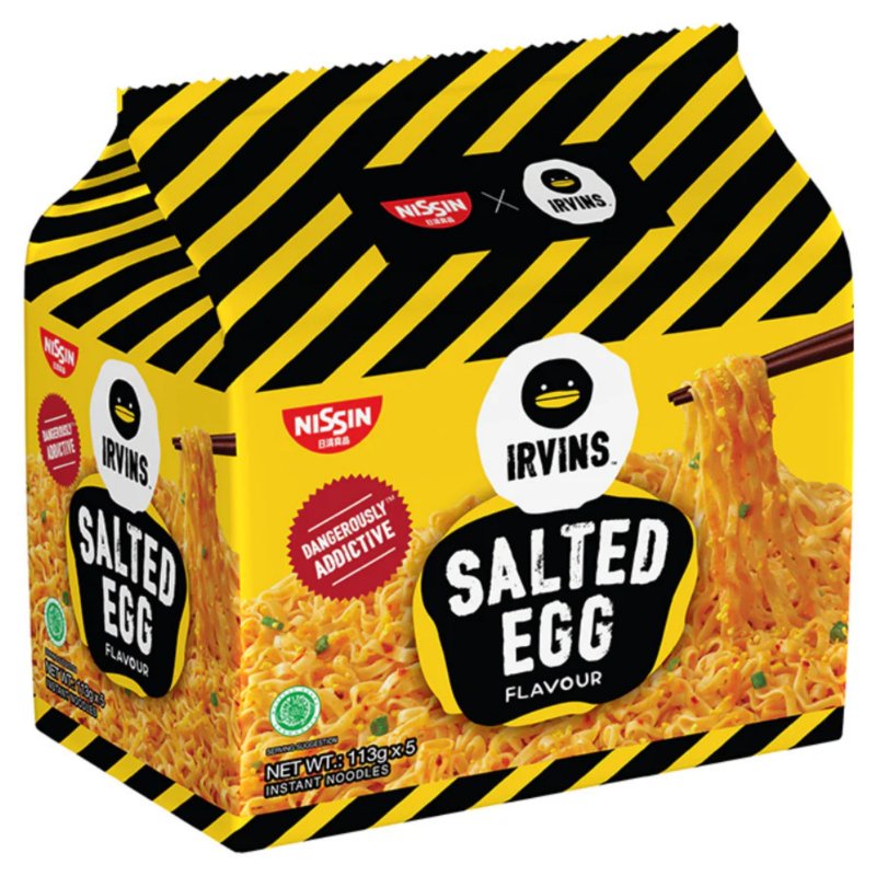 Irvins Salted Egg Noodles 5x133g