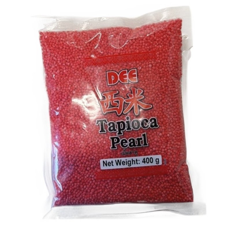Dee Tapioca Pearl Small Red 400g