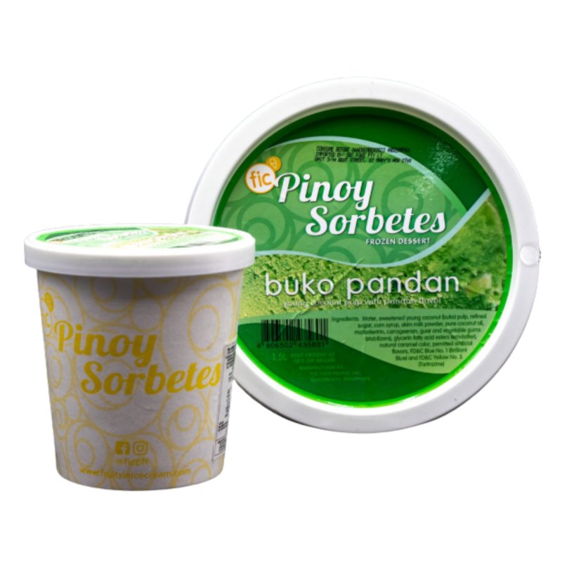 Pinoy Sorbetes Buko Pandan 1.5L