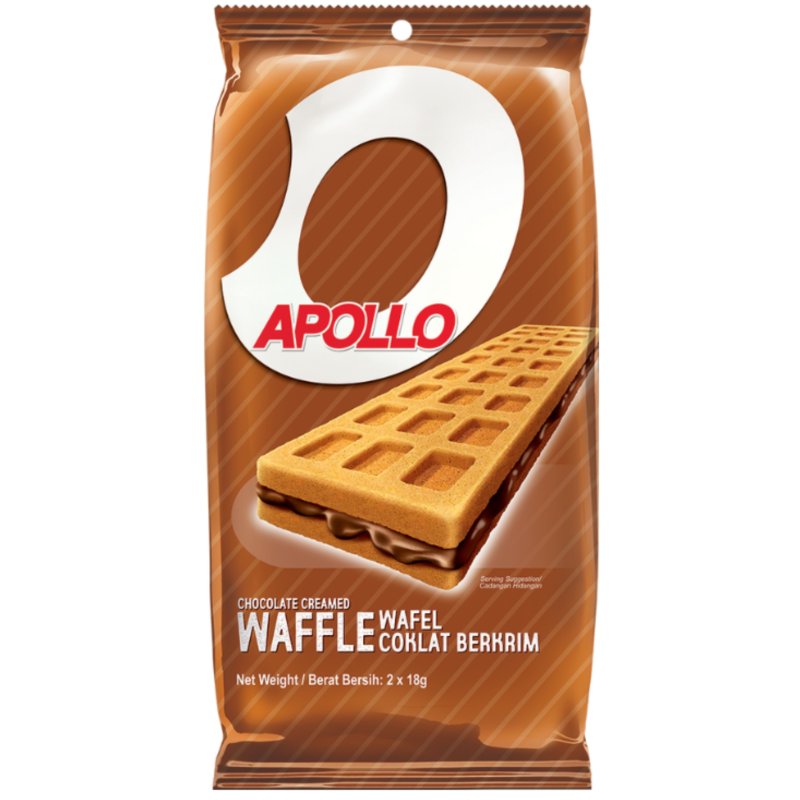 Apollo Chocolate Creamed Waffle 2x18g