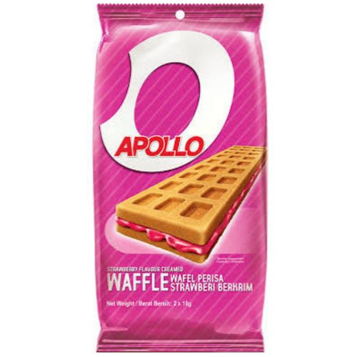 Apollo Strawberry Creamed Waffle 2x18g