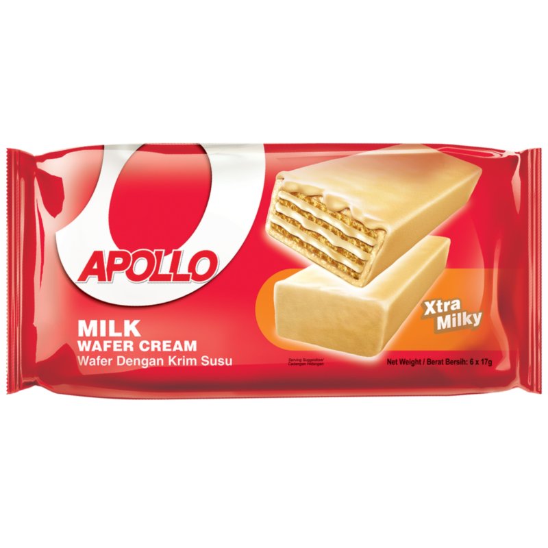 Apollo Milk Wafer 6x17g