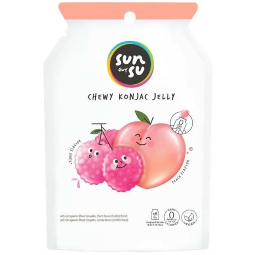 Sunsu Jelly Peach & Lychee 96g