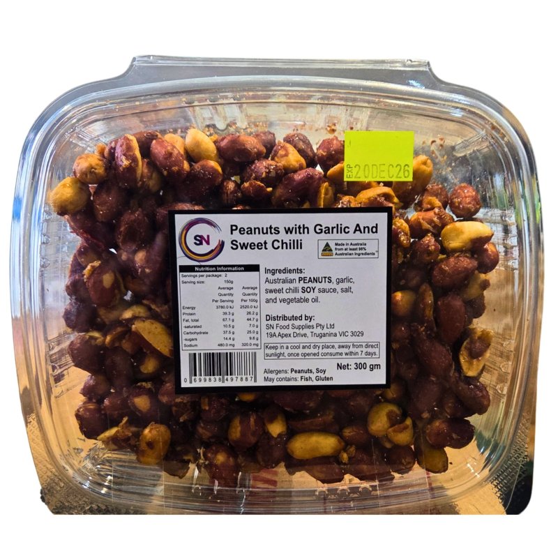 SN Sweet Chilli & Garlic Peanuts 250g