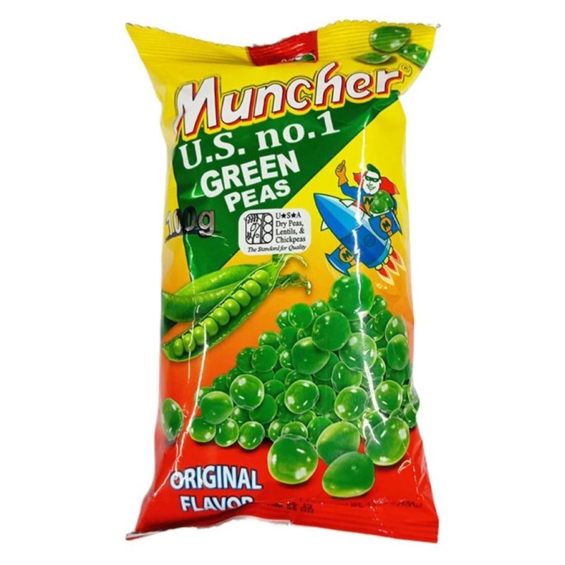 Muncher Green Peas Original 100g