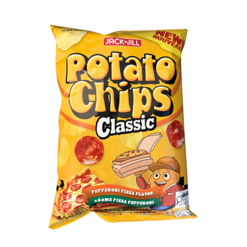 J&J Potato Chips Pepperoni Pizza 120g