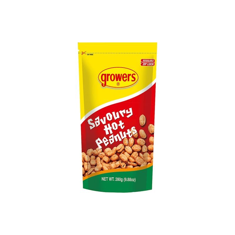 Growers Savoury Hot Peanuts 280g