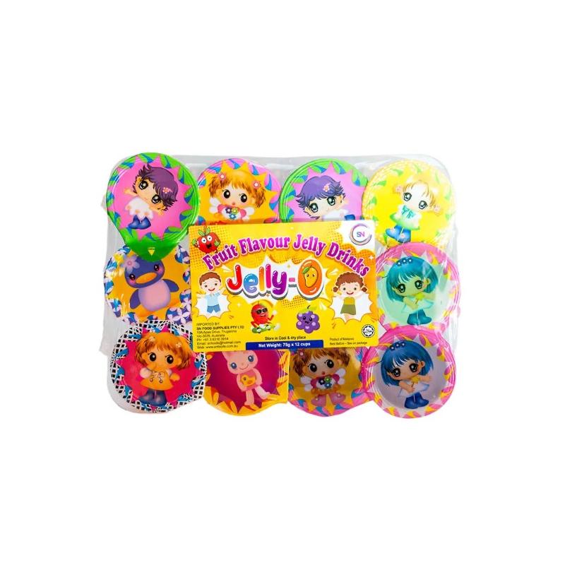 Jelly O Fruit Flavor Drinks 75g x12