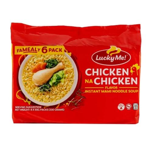 Lucky Me Chicken Na Chicken 6 Pack 330g