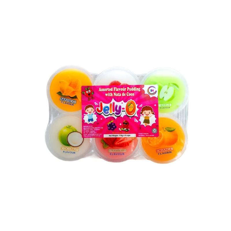 Jelly O Assorted Pudding 110g