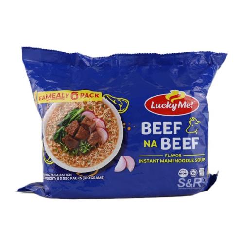 Lucky Me Beef Na Beef 55g x6