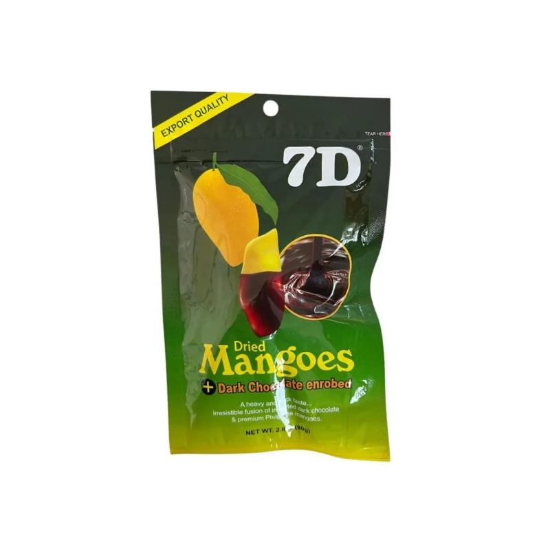 7D Dried Mangoes With Dark Choco 80g