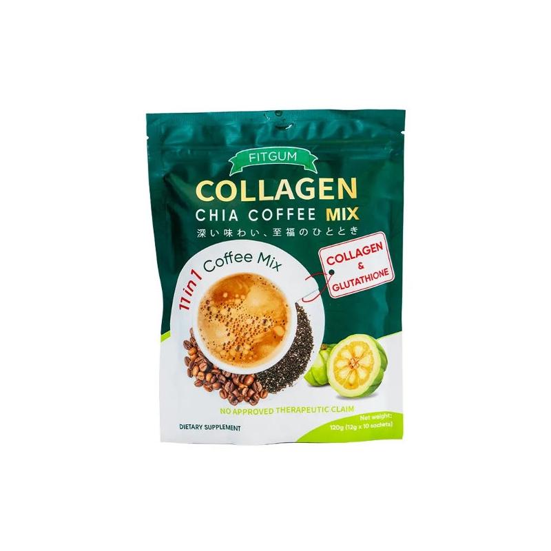 Fitgum Collagen Chia Coffee Mix 120g