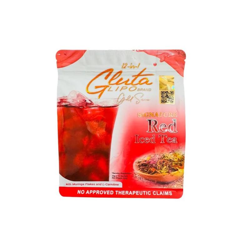 Gluta Lipo 12In1 Red Iced Tea 25X10g