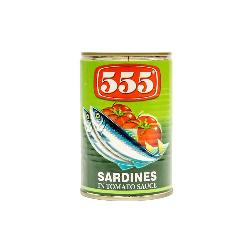 555 Sardines In Tom Sauce Green 425g