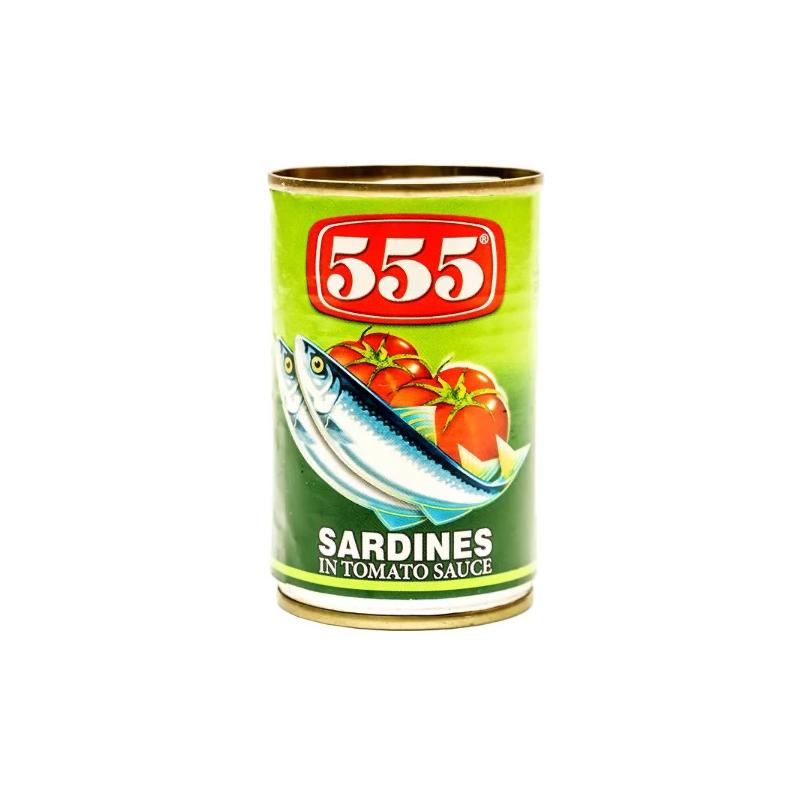 555 Sardines In Tom Sauce Green 155g