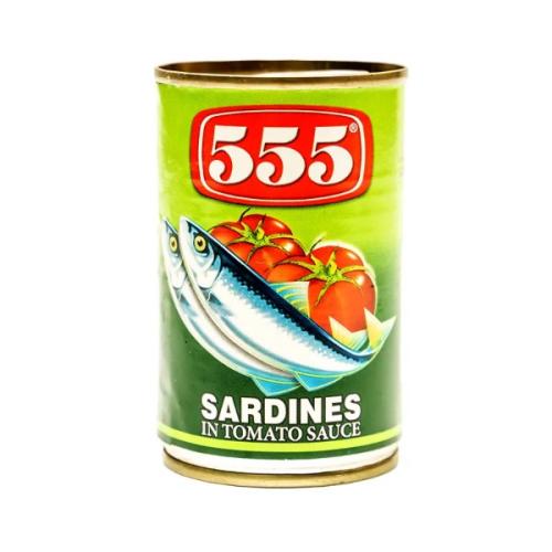 555 Sardines In Tom Sauce Green 155g