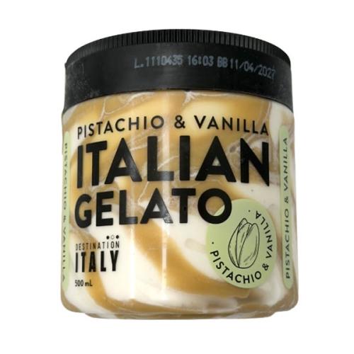 Italian Gelato Pistachio & Vanilla 500ml