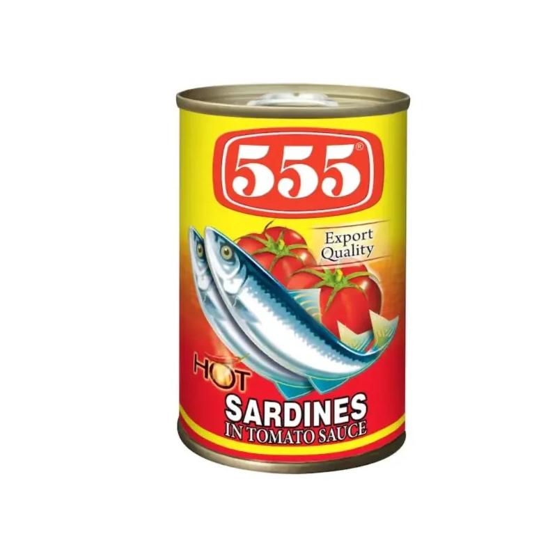 555 Sardines In Tom Sauce Chili 425g