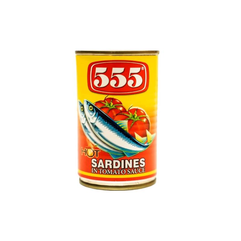 555 Sardines In Tom Sauce Chili 155g