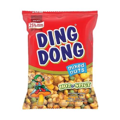 Ding Dong Mixed Nuts Hot And Spicy 100g