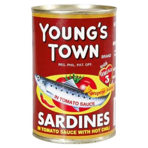Young Town Sardines In Tomato Sauce Hot 425gm