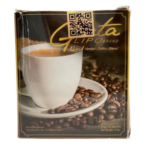Gluta Lipo 13In1 Herbal Coffee 21X10g